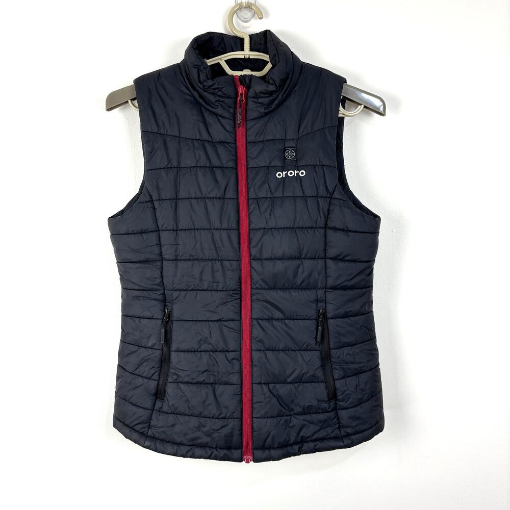 Ororo Black Puffer Vest Small Heated Apparel *no battery pack* no hood*